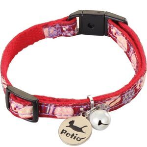 😺New Petio Neko-komachi Collar for Cats [Talisma/Garnet]